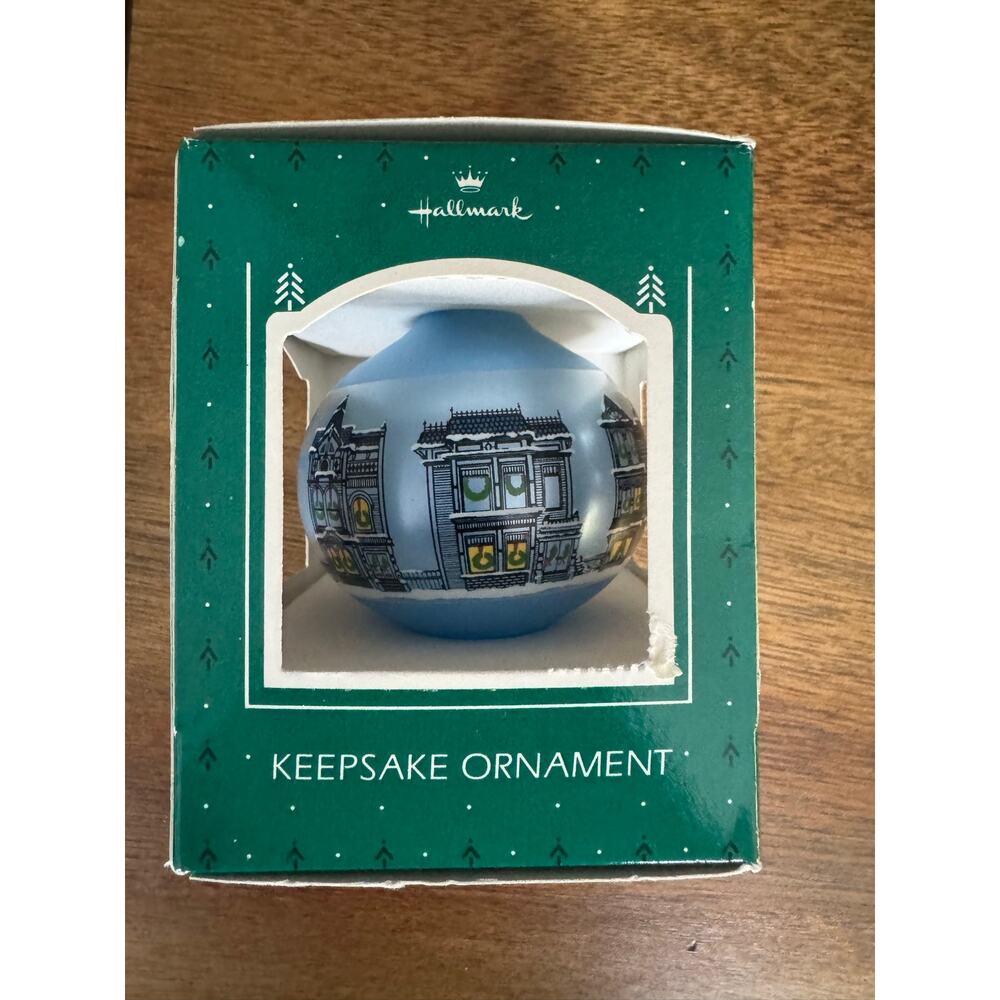 Hallmark 1985 Glass Christmas Ornament New Home Keepsake Vintage - Picture 4 of 10